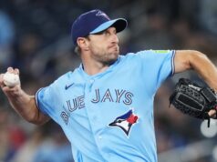 Max Scherzer, do Blue Jays, lança bullpen, ainda determinando os próximos passos na recuperação
