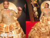 Vestidos de pão e vestidos inspirados em catedrais no espetáculo de moda da Nigéria