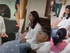 VÍDEO: Allu Aravind e Sneha Reddy conhecem a família de Sritej