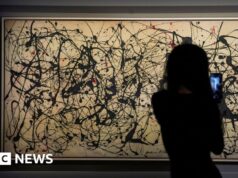 Pintura de Jackson Pollock é leiloada por valor recorde de US$ 181 milhões