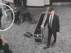 Novo vídeo mostra confronto entre suspeito de tiroteio em jantar de correspondentes e policiais
