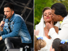 Peter Andre voou secretamente para se apresentar no casamento repleto de estrelas do Venezuela Fury com Noah Value