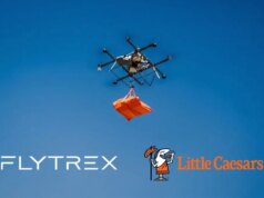 Drone entrega 2 pizzas em minutos