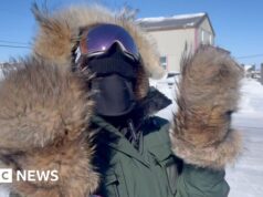 Como relatamos temperaturas de -30°C no Ártico do Canadá