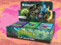 The Magic: The Gathering Secrets and techniques of Strixhaven Play Booster Field tem quase US $ 25 de desconto na Amazon