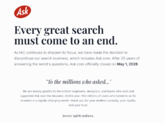 Ask.com fecha após 30 anos
