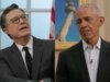 O discurso de Stephen Colbert à nação é interrompido por um Barack Obama nada impressionado