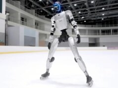 Patins de gelo e patins robô humanóide Unitree G1