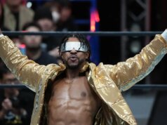 ‘The Jet’ Kevin Knight pilotando carreira no campeonato na All Elite Wrestling