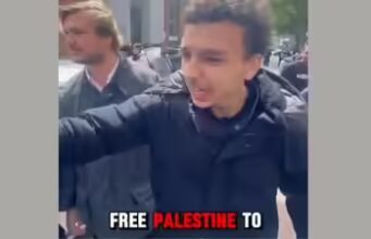 ‘Será decapitado um por um’: Homem grita slogans cheios de ódio contra judeus nas ruas de Londres