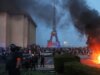 A vitória do PSG na Liga dos Campeões causa caos em Paris, com 45 presos e incêndios em toda a cidade