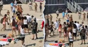 Três esfaqueados na lotada praia de Rhode Island enquanto centenas de adolescentes lotam a área, diz a polícia