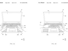 A patente da Samsung mostra um laptop computer com um apoio para as mãos sensível ao toque inteligente para atalhos