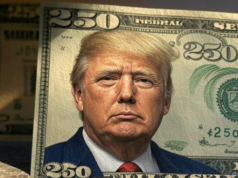 Departamento do Tesouro avalia nota de US$ 250 com imagem de Trump