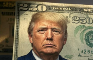 Departamento do Tesouro avalia nota de US$ 250 com imagem de Trump