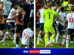 ‘Isso é muito bobo’ | Semifinal Bradford-Bolton termina em caos enquanto os ânimos aumentam