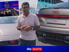 Volta voadora da Audi: Miami | Karun vai para a pista no RS5