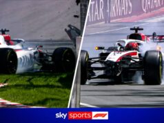 Antonelli supera Russell nos treinos caóticos do GP do Canadá