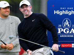 Scheffler compartilha a liderança enquanto McIlroy luta no PGA Championship