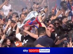 Comemorações e uma canção… Desfile da vitória do título da Liga dos Campeões do PSG em Paris