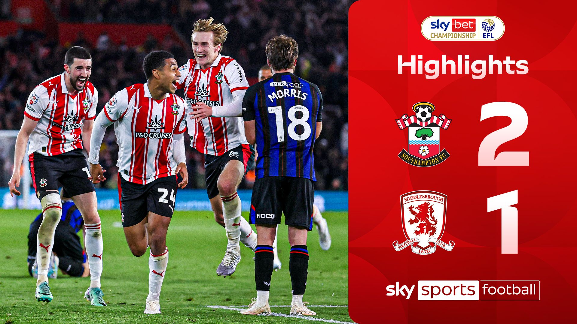 O Saints vence no remaining da prorrogação para garantir uma vaga em Wembley sobre o Boro