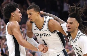 Victor Wembanyama marca 33 pontos enquanto os Spurs dominam o Thunder no jogo 4 e empatam as finais da Conferência Oeste