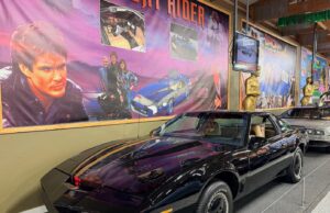 A réplica do carro ‘Knight Rider’ do museu foi multada por excesso de velocidade. Não vai a lugar nenhum há anos