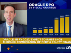 Ações da Oracle caem 11% com aumento de capital e preocupações com caixa