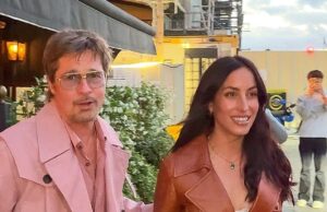 Brad Pitt, 62, rouba os holofotes da namorada Ines de Ramon, 33, em um ousado casaco rosa enquanto o casal continua o fim de semana romântico em Paris com um jantar aconchegante