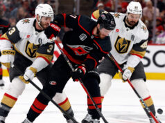 Golden Knights derrotam Hurricanes no jogo 1 da ultimate da Stanley Cup