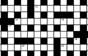 As palavras cruzadas do domingo hindu no. 61 (definido por Arden)