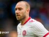 Eriksen consciente após desmaiar no jogo contra a Dinamarca