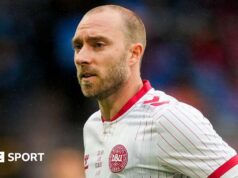 Eriksen consciente após desmaiar no jogo contra a Dinamarca