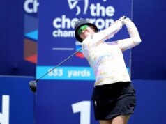 Madelene Sagstrom iniciou o US Ladies’s Open enquanto estava grávida de 26 semanas