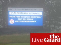 US Open 2026: golfe suspenso devido à pouca visibilidade no primeiro dia – ao vivo