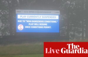 US Open 2026: golfe suspenso devido à pouca visibilidade no primeiro dia – ao vivo