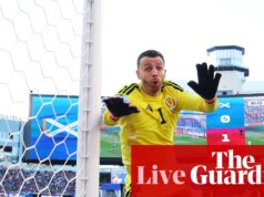 Copa do Mundo de 2026: Escócia cai; EUA em nocautes; Saída da Turquia e vermelho de Almíron por cobrir a boca – ao vivo
