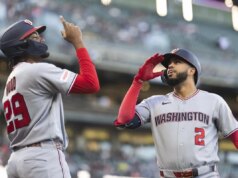 O ataque inicial leva os Nationals a outra vitória sobre os Giants