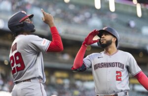 O ataque inicial leva os Nationals a outra vitória sobre os Giants