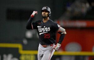 Byron Buxton, dos gêmeos, carrega o papel de Energizer Bunny para a revanche contra o Rangers