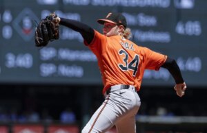 Orioles recorrem a Shane Baz no meio do jogo contra os Angels