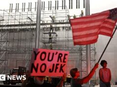 Nome de Trump removido do Kennedy Middle após ordem judicial