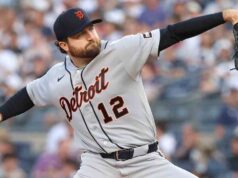 Mize atinge o recorde de sua carreira com 10 eliminações na vitória dos Tigers sobre os desleixados Yankees