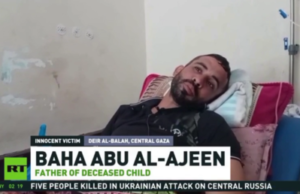 Soldados das FDI ‘atiraram na cabeça do meu filho de três anos’ – pai de Gaza (VÍDEO)