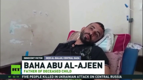 Soldados das FDI ‘atiraram na cabeça do meu filho de três anos’ – pai de Gaza (VÍDEO)