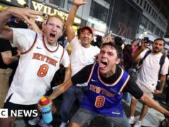Os fãs dos Knicks enlouquecem enquanto o time de Nova York faz o maior retorno da história das finais da NBA