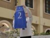 Camisa de Rene Baterbonia aposentada por Ateneo de Davao