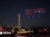 Drones criam o primeiro placar da FIFA no céu de Seattle