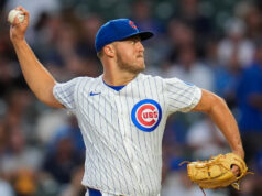 Jameson Taillon, do Cubs, sai contra o Giants na segunda entrada com lesão no tendão da coxa