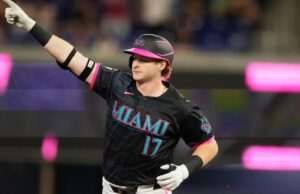 Homers, duplas e simples do Caissie do Canadá para liderar Marlins sobre Giants